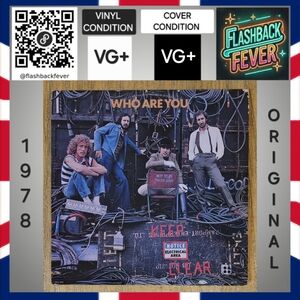 THE WHO•Who Are You•1978 US Stereo (#MCA-3050)•Pinckneyville Pressing